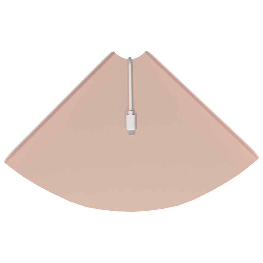 Drijvende plank met plank met opslag 4 pcs Roze 24 x 24 x 2 cm