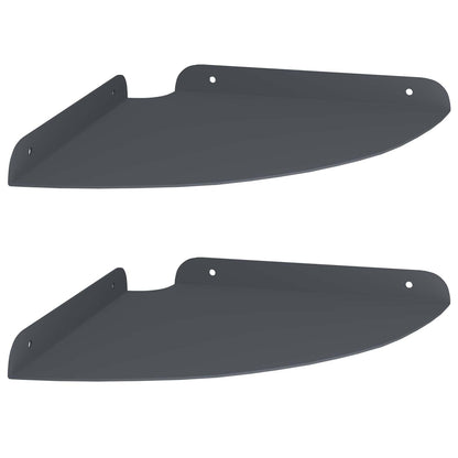 Drijvende plank met plank 2 pcs Antraciet 24 x 24 x 2 cm