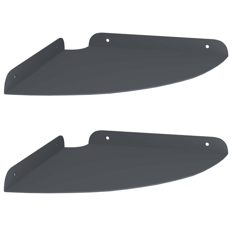 Drijvende plank met plank 2 pcs Antraciet 24 x 24 x 2 cm