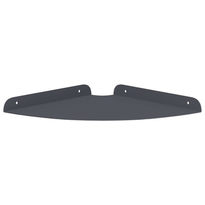 Drijvende plank met plank 2 pcs Antraciet 24 x 24 x 2 cm
