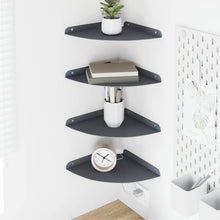 Drijvende plank met plank 4 pcs Antraciet 24 x 24 x 2,3 cm