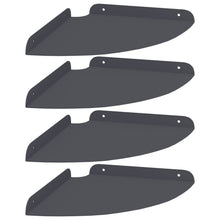 Drijvende plank met plank 4 pcs Antraciet 24 x 24 x 2,3 cm