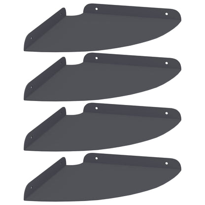 Drijvende plank met plank 4 pcs Antraciet 24 x 24 x 2,3 cm