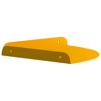 Drijvende plank met plank 2 pcs Mosterdgeel 24 x 24 x 2 cm