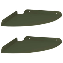 Drijvende plank met plank 2 pcs Olijf Groen 24 x 24 x 2 cm