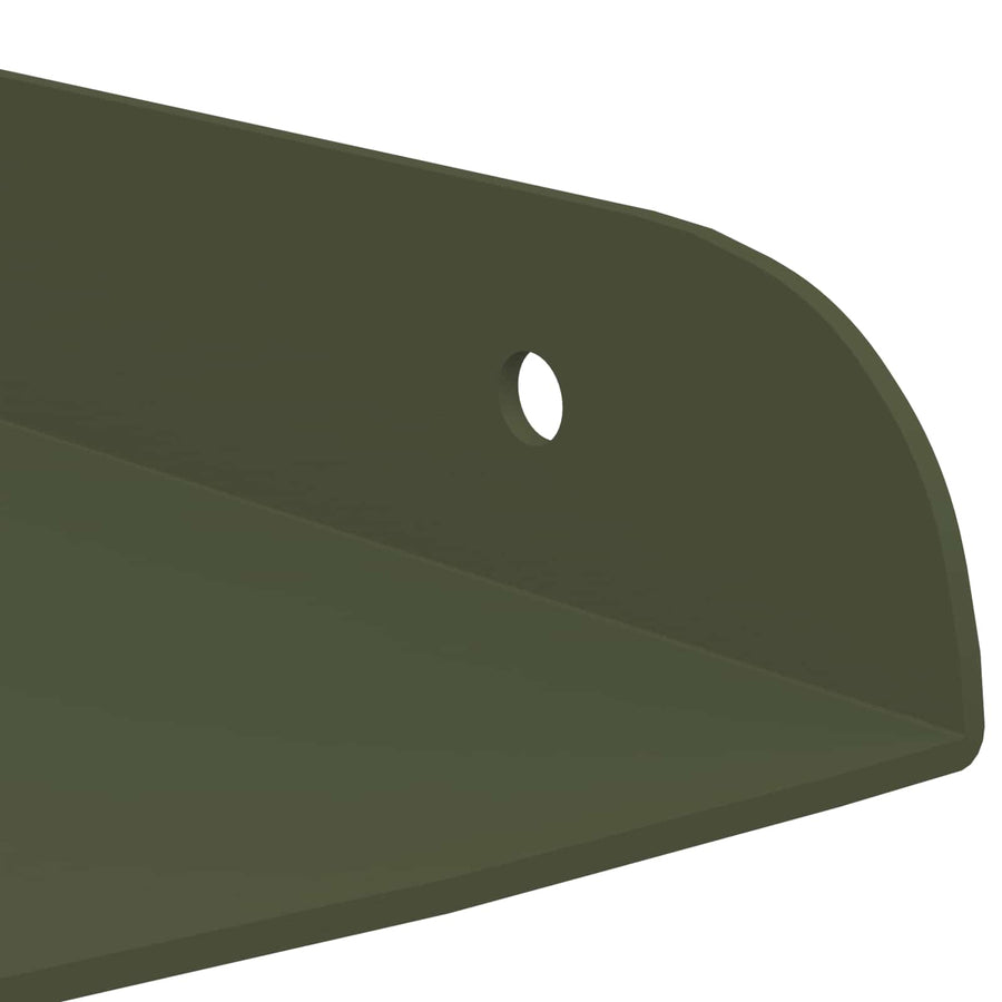 Drijvende plank met plank 4 pcs Olijf Groen 24 x 24 x 2 cm