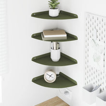 Drijvende plank met plank 4 pcs Olijf Groen 24 x 24 x 2 cm