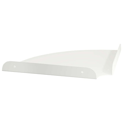 Drijvende plank met plank met opslag 4 pcs Wit 24 x 24 x 2 cm