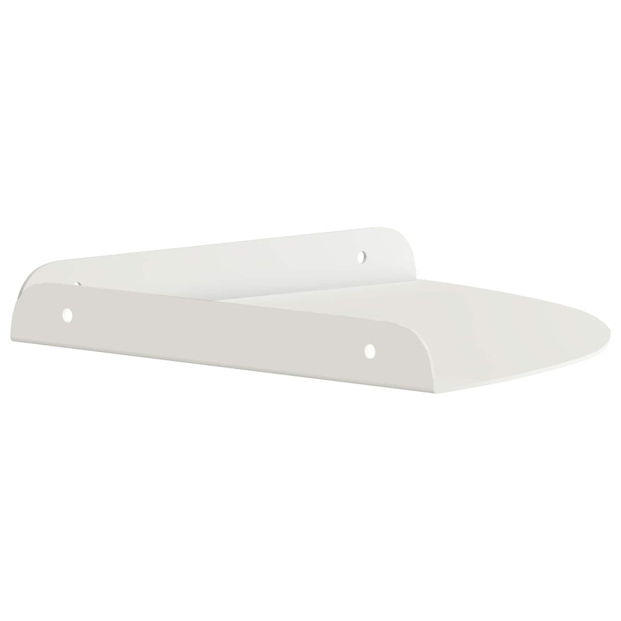 Drijvende plank met plank met opslag 4 pcs Wit 24 x 24 x 2 cm