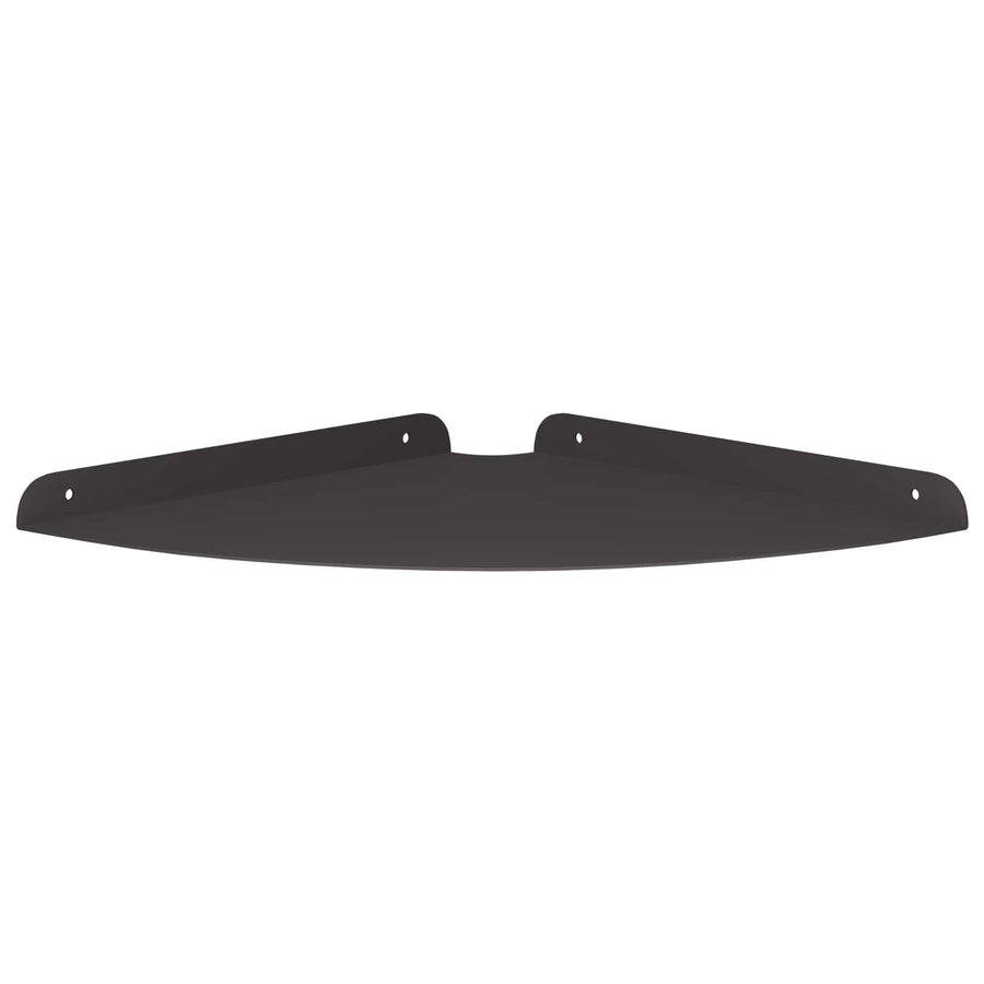 Drijvende plank met plank met opslag 4 pcs Zwart 30 x 30 x 2 cm