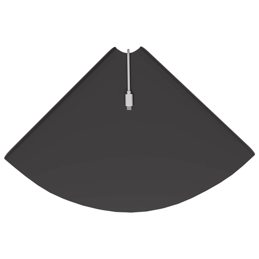 Drijvende plank met plank met opslag 4 pcs Zwart 30 x 30 x 2 cm