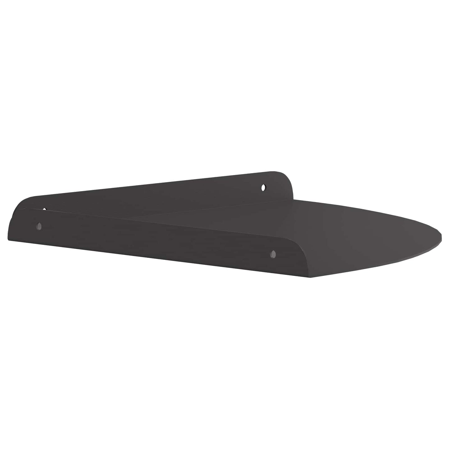 Drijvende plank met plank met opslag 4 pcs Zwart 30 x 30 x 2 cm