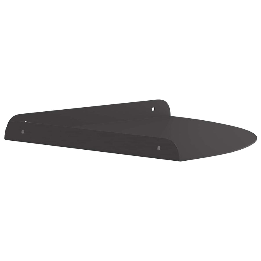 Drijvende plank met plank met opslag 4 pcs Zwart 30 x 30 x 2 cm