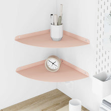 Drijvende plank met plank met opslag 2 pcs Roze 30 x 30 x 2 cm
