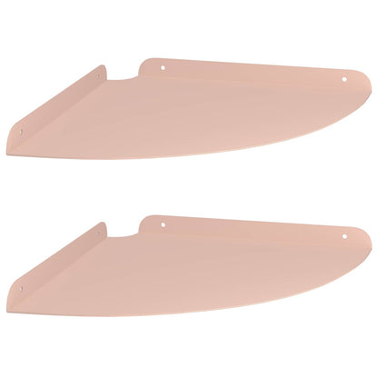Drijvende plank met plank met opslag 2 pcs Roze 30 x 30 x 2 cm