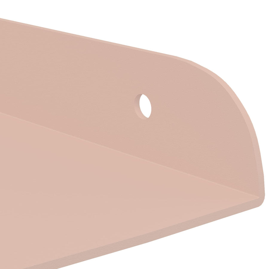 Drijvende plank met plank met opslag 4 pcs Roze 30 x 30 x 2 cm
