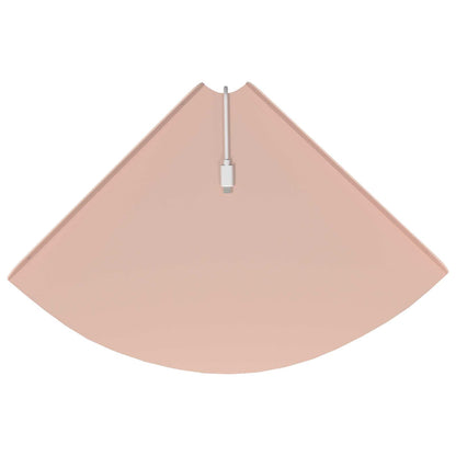 Drijvende plank met plank met opslag 4 pcs Roze 30 x 30 x 2 cm