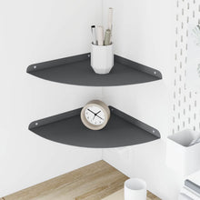 Drijvende plank met plank 2 pcs Antraciet 30 x 30 x 2 cm