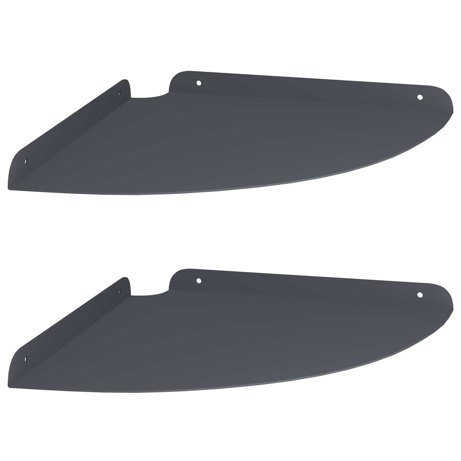 Drijvende plank met plank 2 pcs Antraciet 30 x 30 x 2 cm
