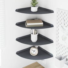 Drijvende plank met plank 4 pcs Antraciet 30 x 30 x 2 cm