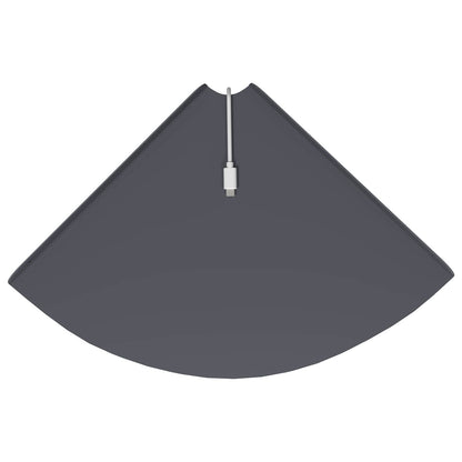 Drijvende plank met plank 4 pcs Antraciet 30 x 30 x 2 cm