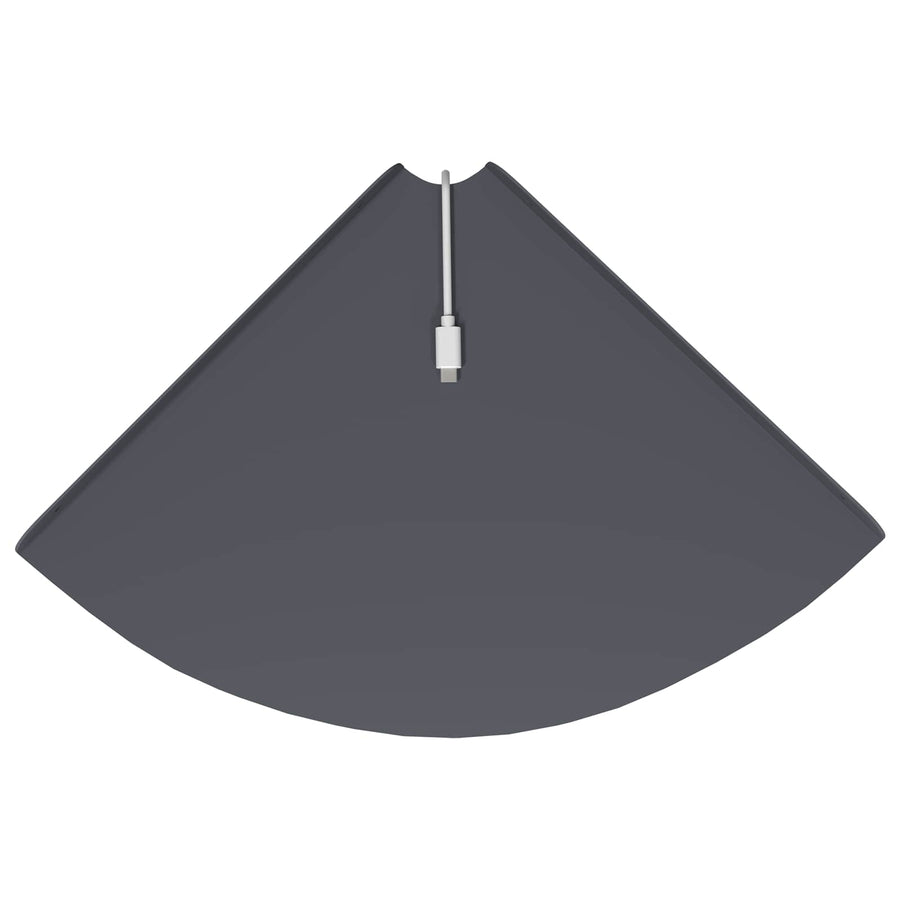 Drijvende plank met plank 4 pcs Antraciet 30 x 30 x 2 cm