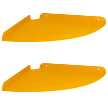 Drijvende plank met plank 2 pcs Mosterdgeel 30 x 30 x 2 cm