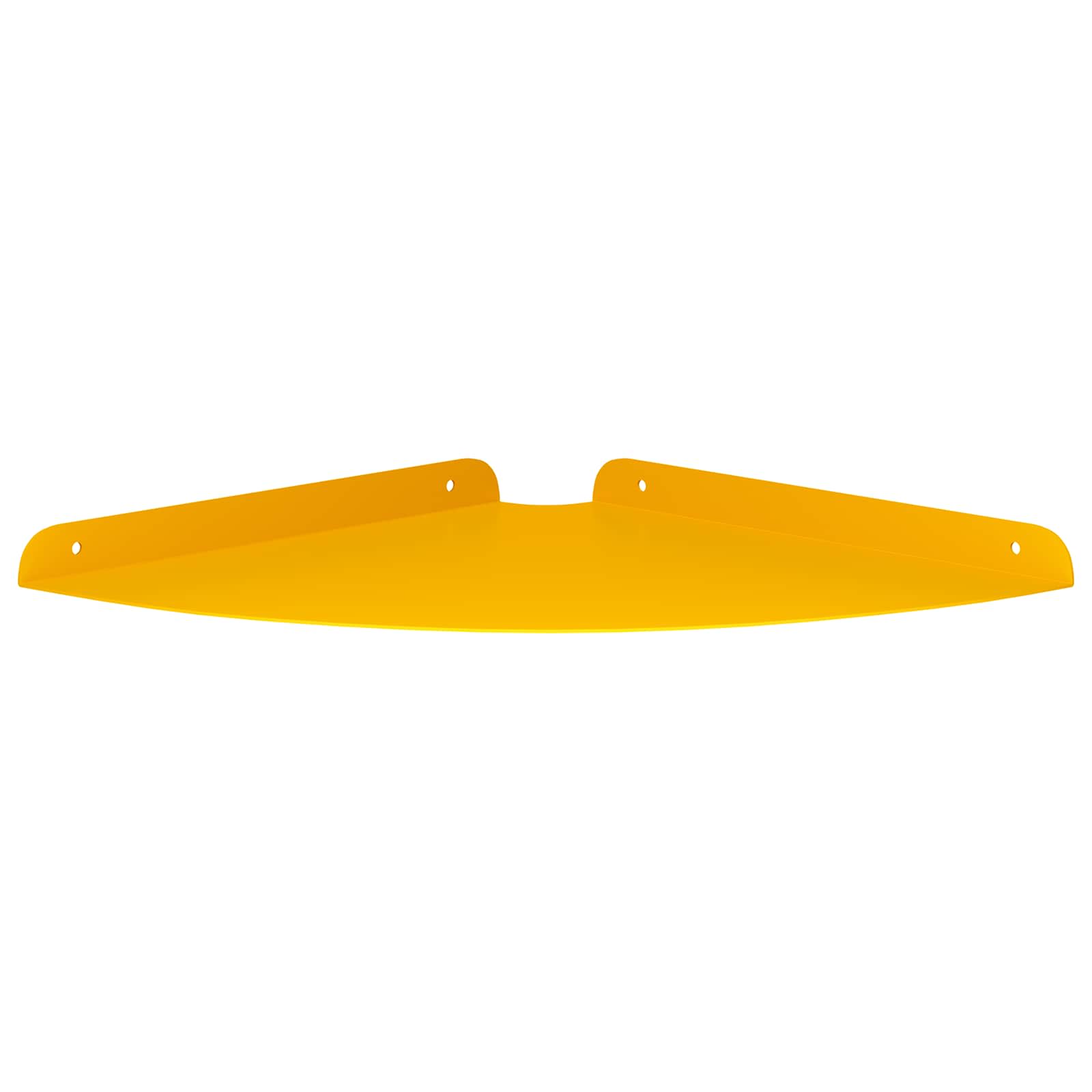 Drijvende plank met plank 2 pcs Mosterdgeel 30 x 30 x 2 cm