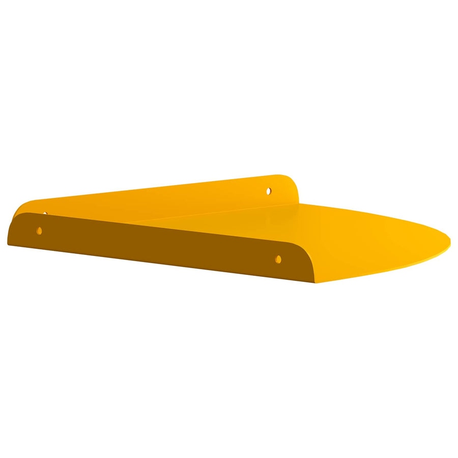 Drijvende plank met plank 2 pcs Mosterdgeel 30 x 30 x 2 cm