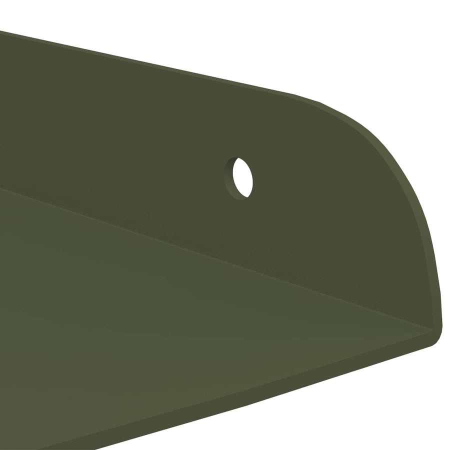 Drijvende plank met plank 2 pcs Olijf Groen 30 x 30 x 2 cm