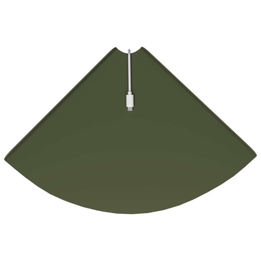 Drijvende plank met plank 2 pcs Olijf Groen 30 x 30 x 2 cm