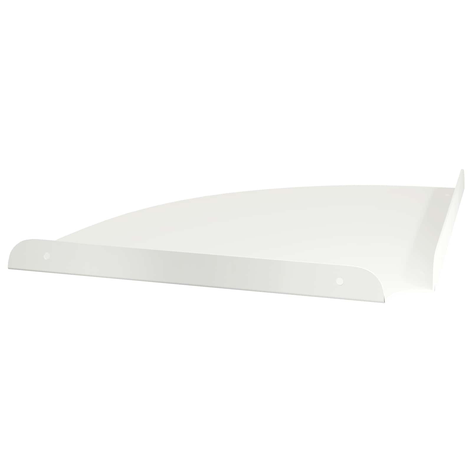 Drijvende plank met plank met opslag 2 pcs Wit 30 x 30 x 2 cm