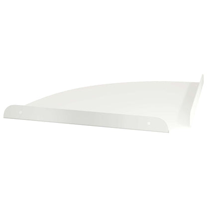 Drijvende plank met plank met opslag 4 pcs Wit 30 x 30 x 2 cm