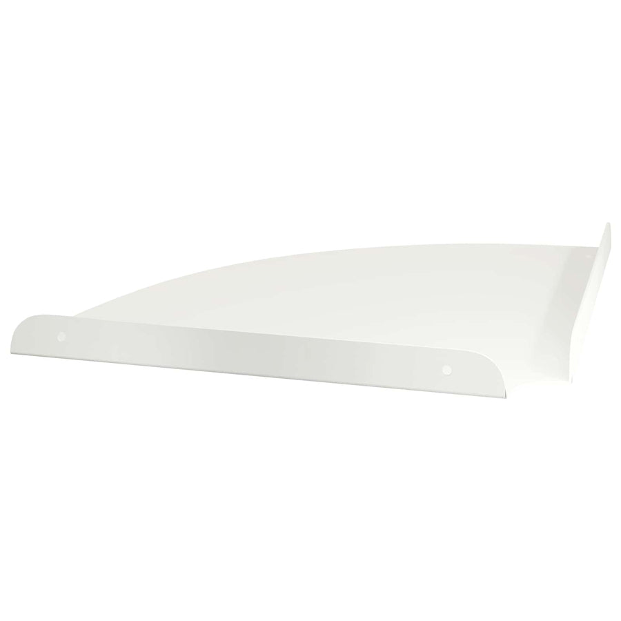 Drijvende plank met plank met opslag 4 pcs Wit 30 x 30 x 2 cm