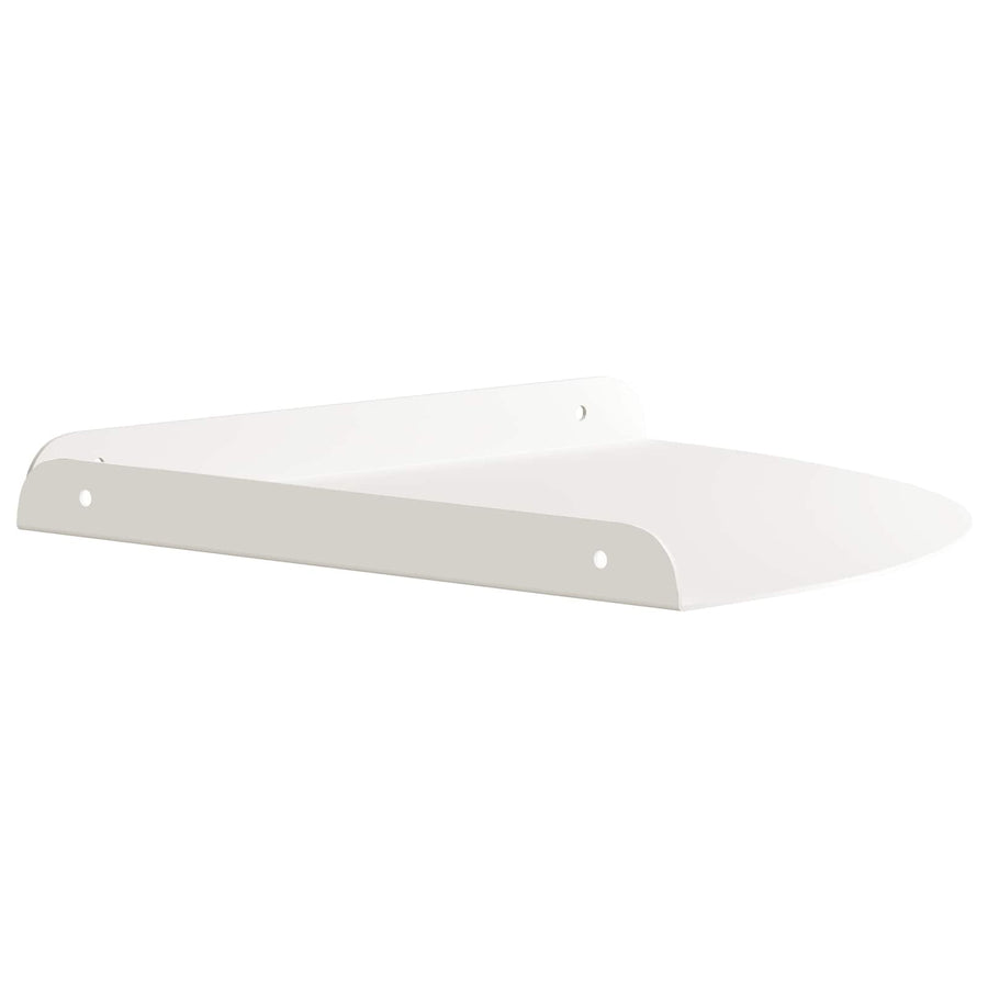 Drijvende plank met plank met opslag 4 pcs Wit 30 x 30 x 2 cm