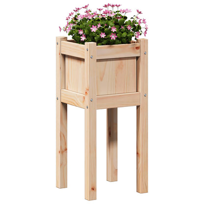Tuin Bloempot Natuur 31 x 31 x 70 cm Massief grenenhout