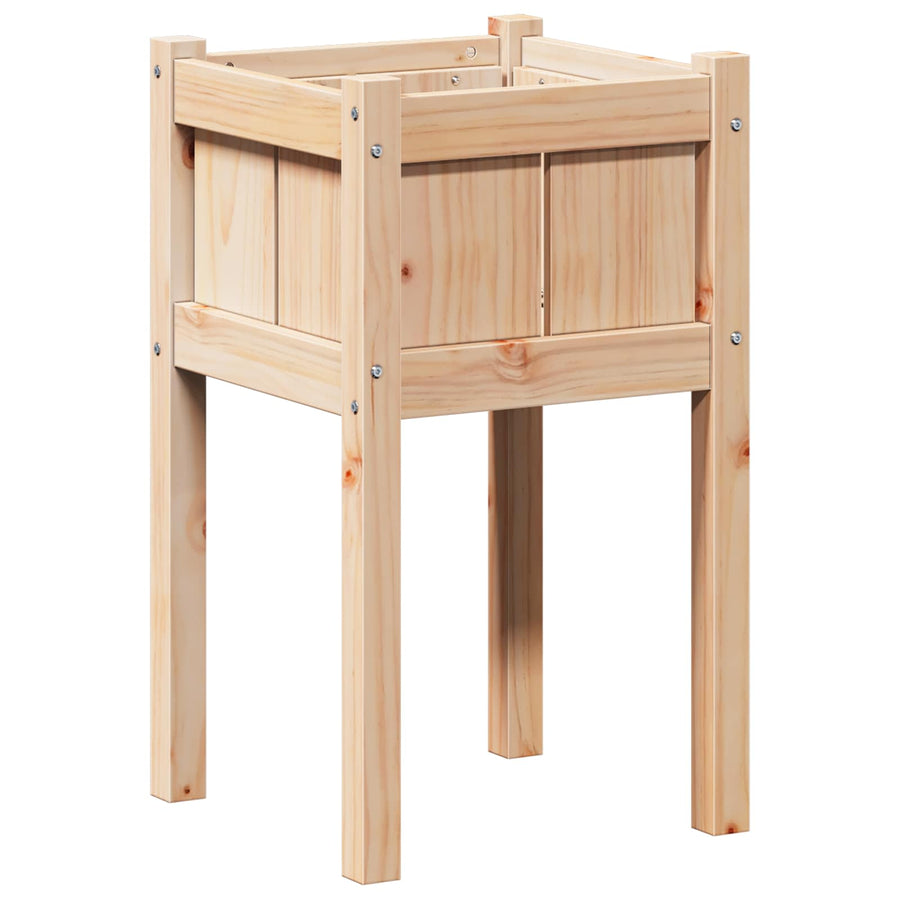 Tuin Bloempot Natuur 40 x 40 x 70 cm Massief grenenhout
