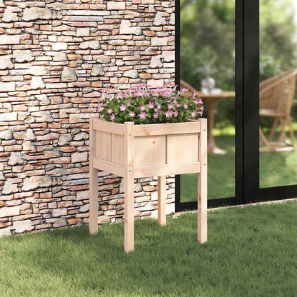 Tuin Bloempot Natuur 50 x 50 x 70 cm Massief grenenhout