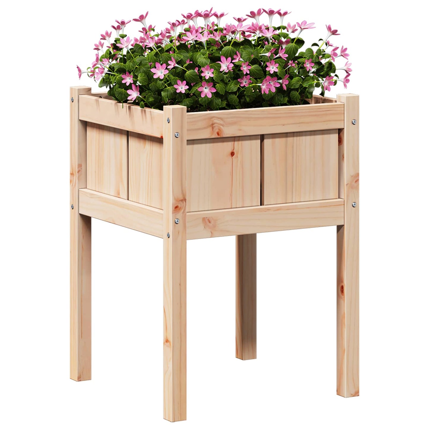 Tuin Bloempot Natuur 50 x 50 x 70 cm Massief grenenhout