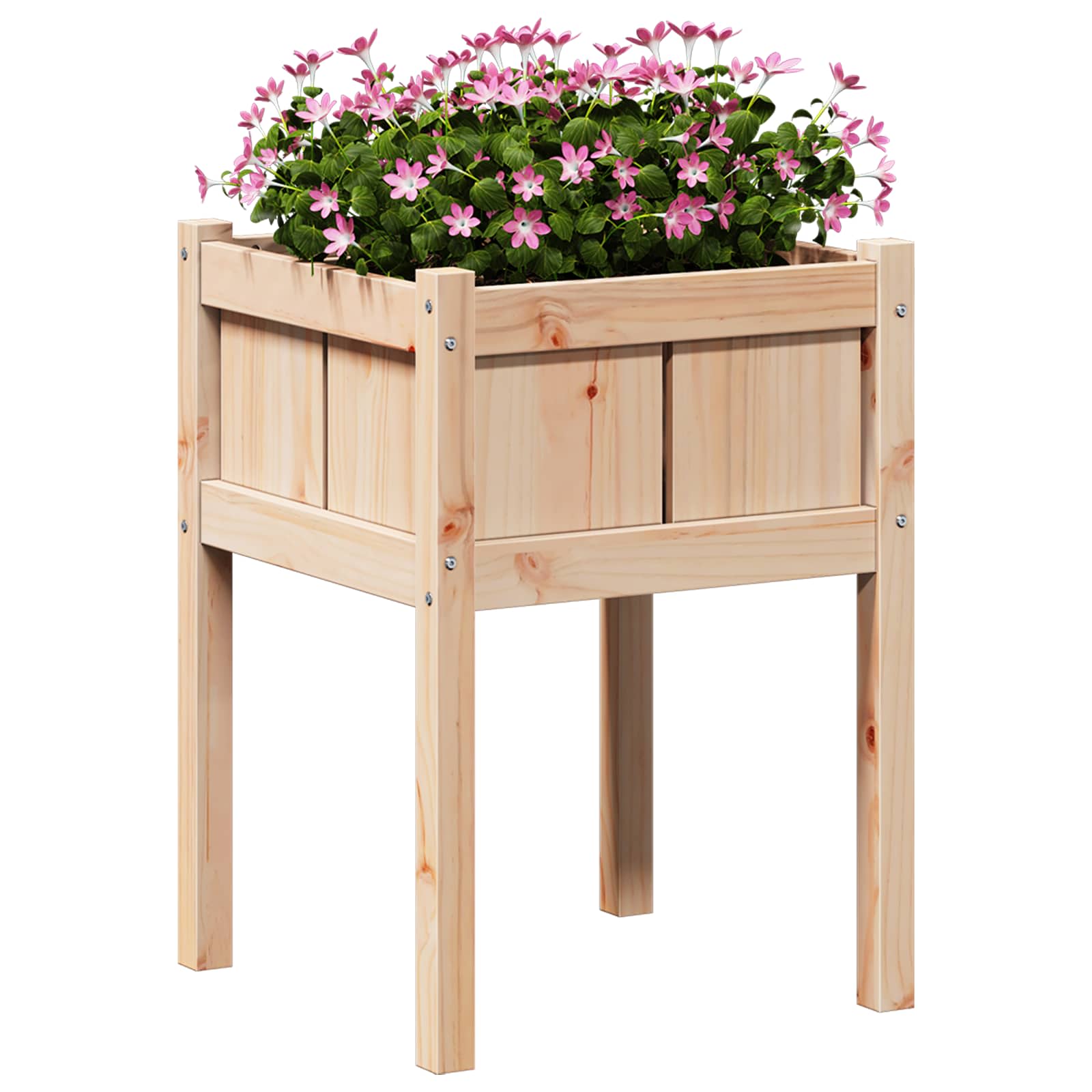 Tuin Bloempot Natuur 50 x 50 x 70 cm Massief grenenhout