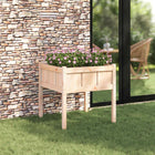 Garden Flower Pot Nature 70 x 70 x 70 cm Solid pinewood