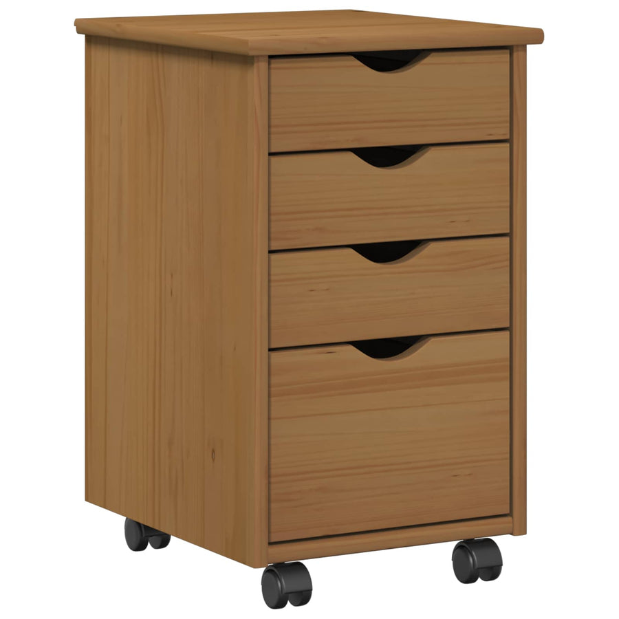 Rolling Kast met wiel MOSS HoningBruin 34 x 39 x 56 cm