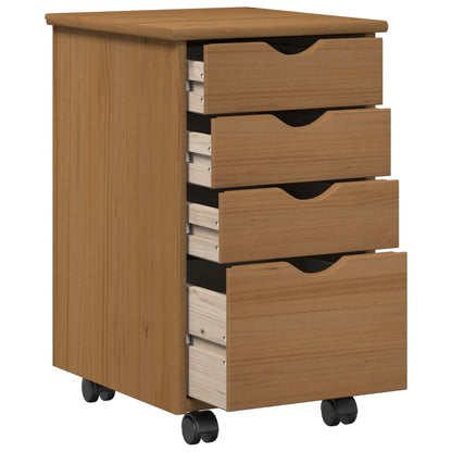Rolling Kast met wiel MOSS HoningBruin 34 x 39 x 56 cm