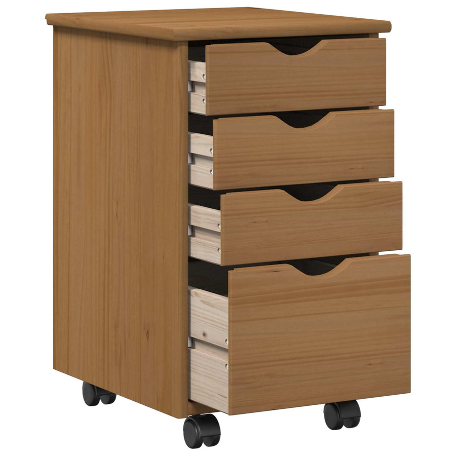 Rolling Kast met wiel MOSS HoningBruin 34 x 39 x 56 cm