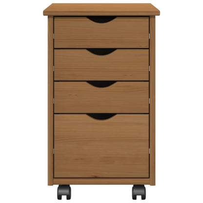 Rolling Kast met wiel MOSS HoningBruin 34 x 39 x 56 cm