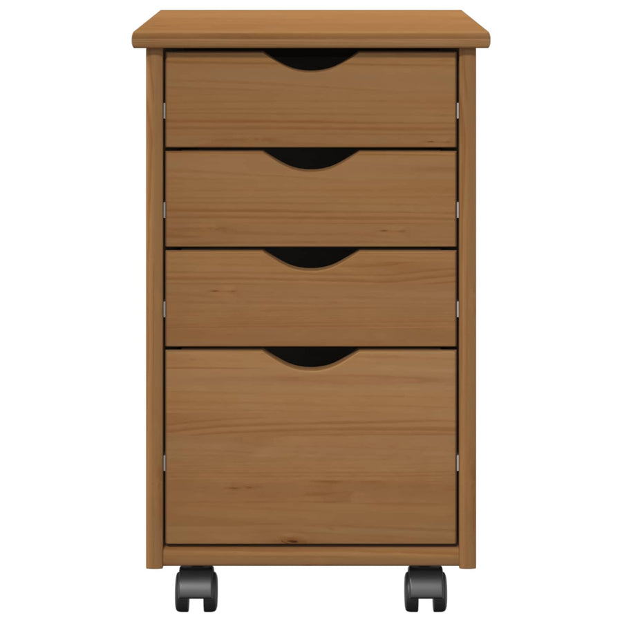 Rolling Kast met wiel MOSS HoningBruin 34 x 39 x 56 cm