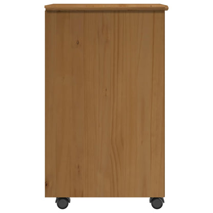 Rolling Kast Honingbruin 34 x 39 x 65,5 cm Massief Vurenhout