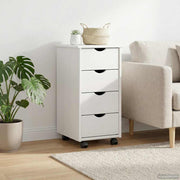 Rolstoel 34x39x65,5 cm wit massief vurenhout