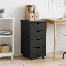 Rolling Kast met wiel Grijs 34 x 39 x 65,5 cm Massief Vurenhout