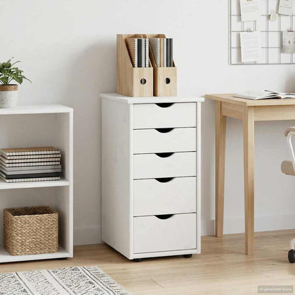 Kast Wit 34 x 39 x 61,5 cm Massief Vurenhout